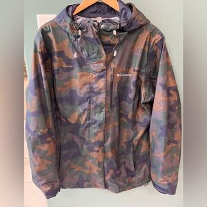 Columbia Men's Multicolor Camo Raincoat
